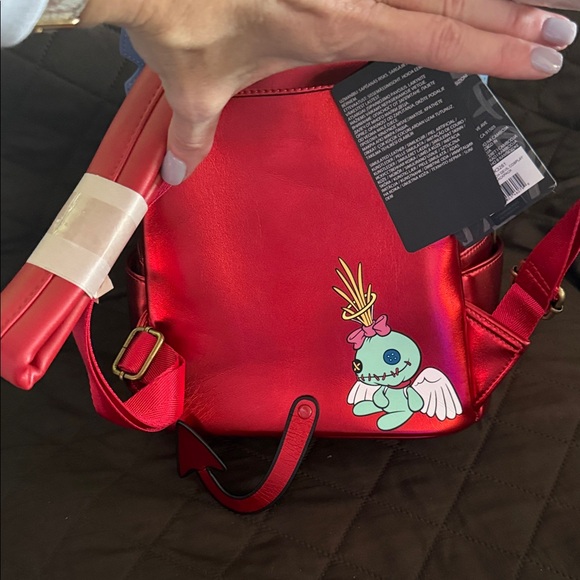 Disney Red and Blue Stitch villain Backpack - Picture 3 of 6